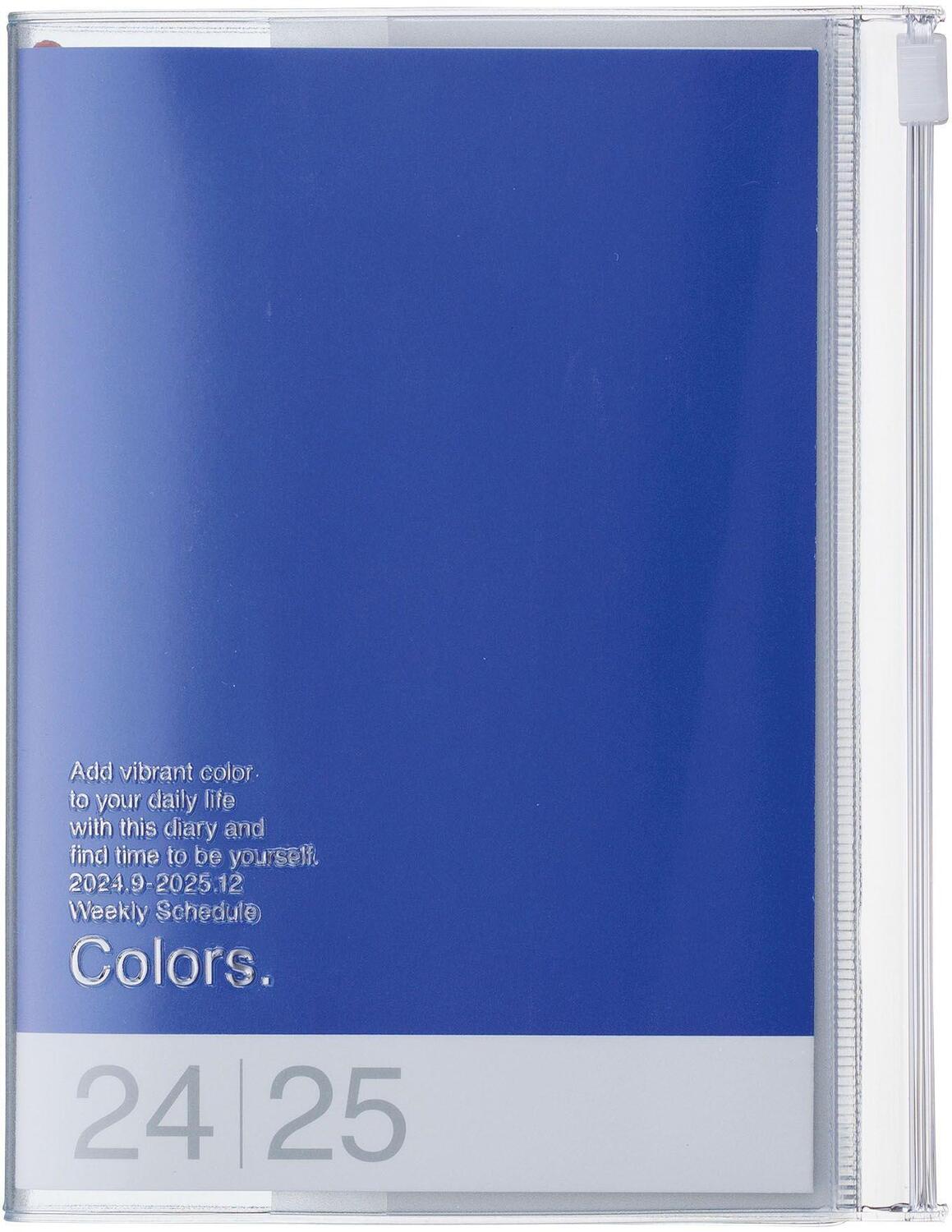 Cover: 4550045127539 | MARK'S 2024/2025 Taschenkalender A6 vertikal, COLORS // Blue | Inc.