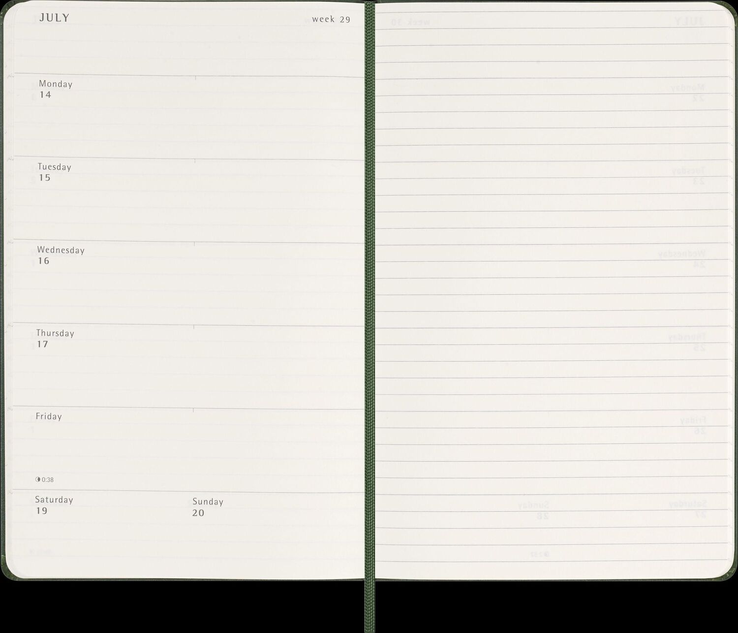 Bild: 8056999270711 | Moleskine 12 Monate Wochen Notizkalender 2025, Large/A5, 1 Wo = 1...