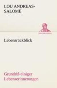 Cover: 9783842493018 | Lebensrückblick | Grundriß einiger Lebenserinnerungen | Andreas-Salomé