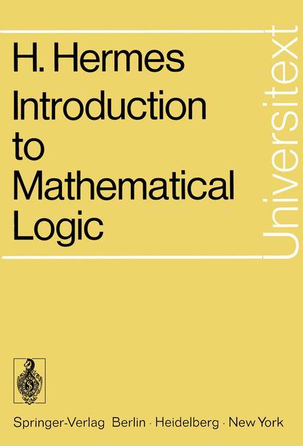 Cover: 9783540058199 | Introduction to Mathematical Logic | Hans Hermes | Taschenbuch | xii