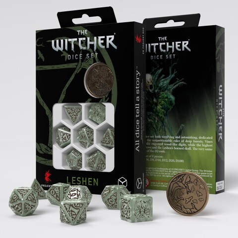 Cover: 5907699496938 | The Witcher Dice Set. Leshen - The Totem Builder | Q-workshop