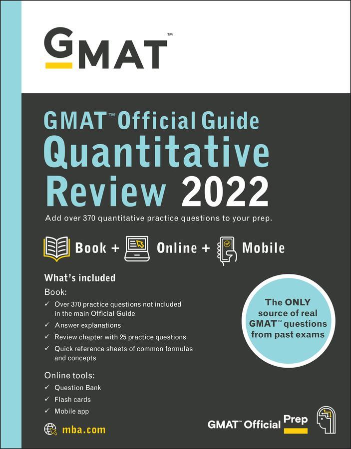 Cover: 9781119793786 | GMAT Official Guide Quantitative Review 2022 | Gmac | Taschenbuch