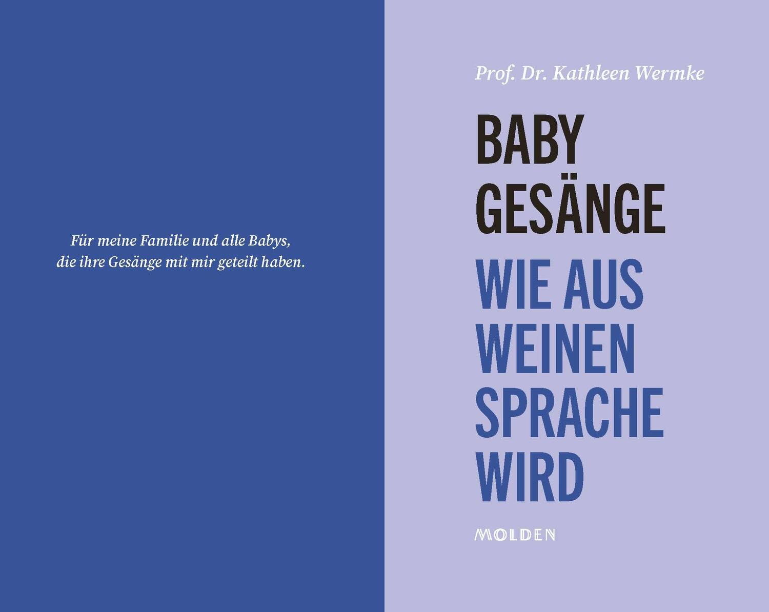 Bild: 9783222151224 | Babygesänge | Wie aus Weinen Sprache wird | Kathleen Wermke | Buch