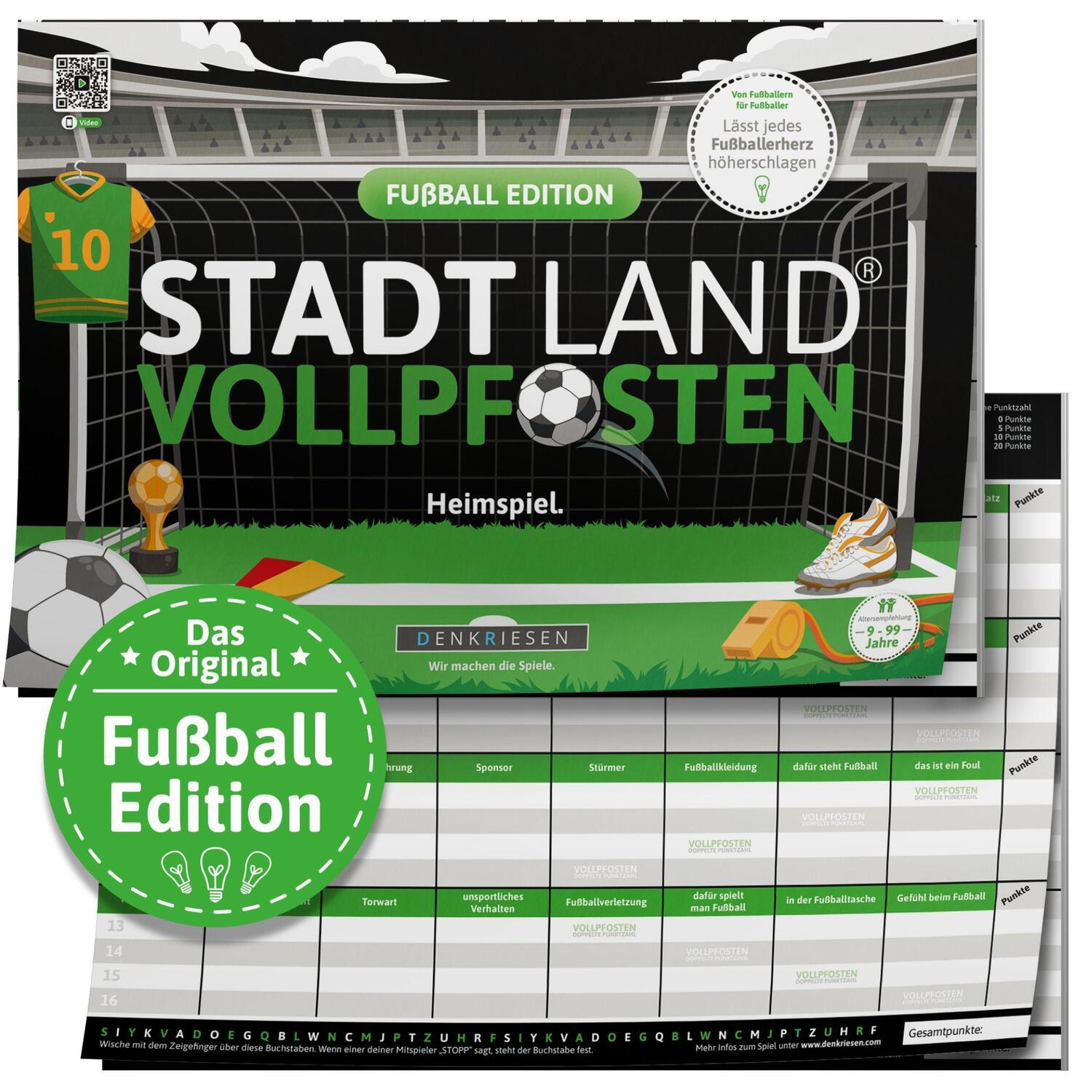 Cover: 4260528094677 | STADT LAND VOLLPFOSTEN® - FUßBALL EDITION - "Heimspiel." | Heimspiel.