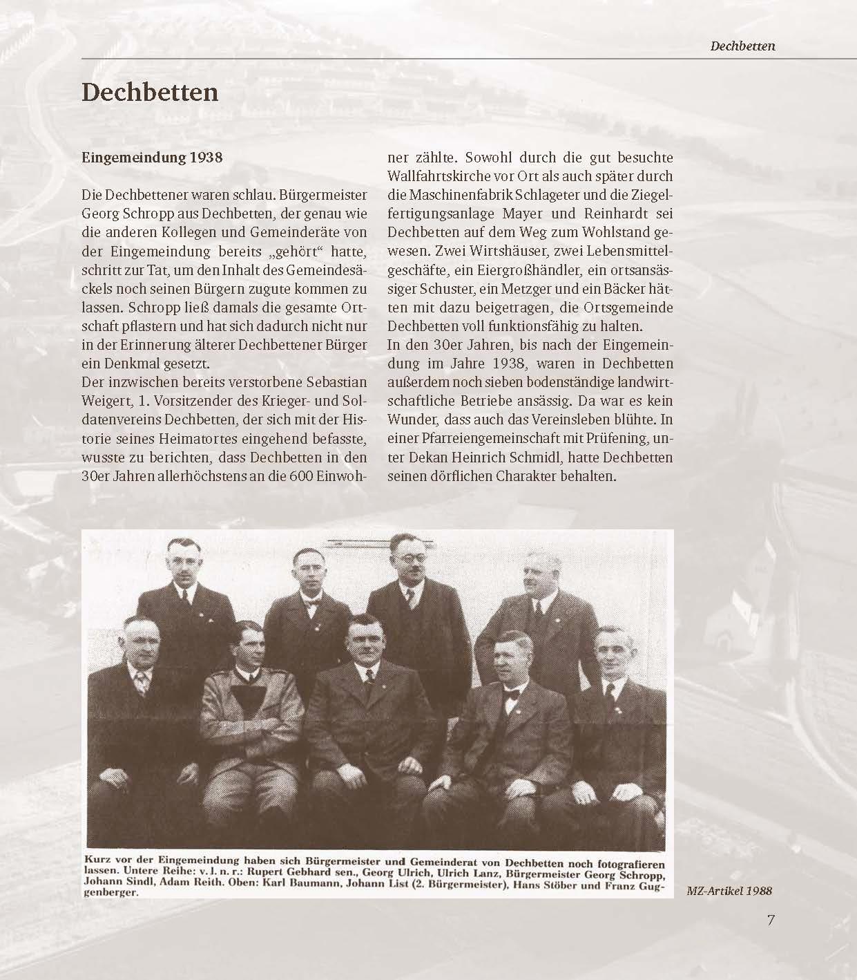 Bild: 9783955874278 | Dechbetten, Ziegetsdorf und Königswiesen | damals und heute | Buch