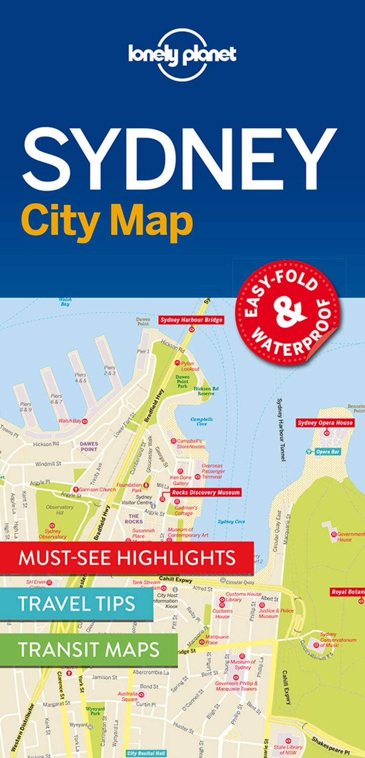 Cover: 9781786577825 | Lonely Planet Sydney City Map | Lonely Planet | (Land-)Karte | 2016
