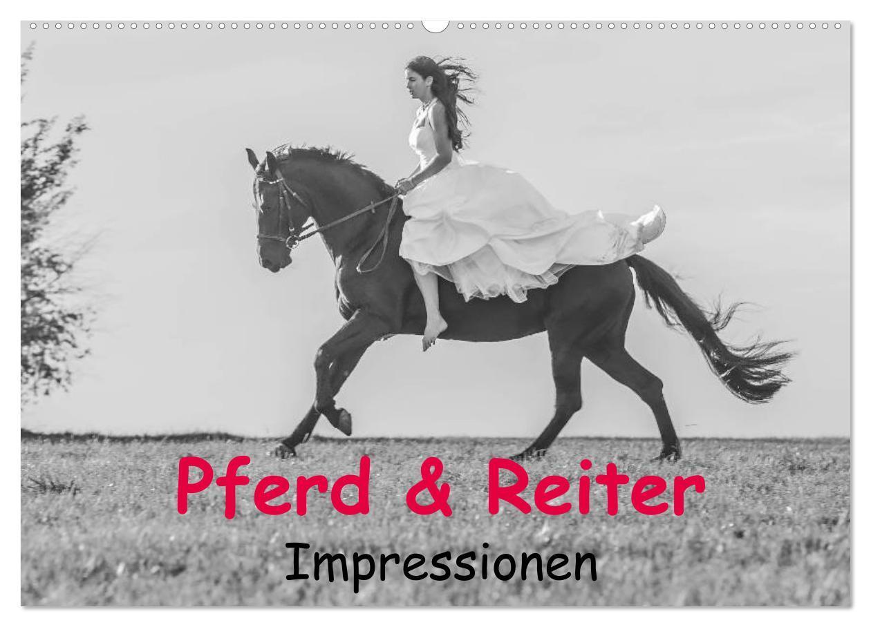 Cover: 9783383495694 | Pferd &amp; Reiter - Impressionen (Wandkalender 2024 DIN A2 quer),...