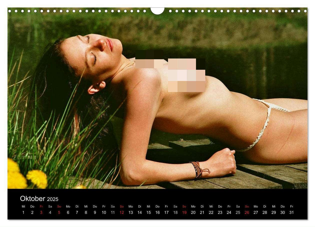 Bild: 9783435781539 | Natürlich nackt (Wandkalender 2025 DIN A3 quer), CALVENDO...