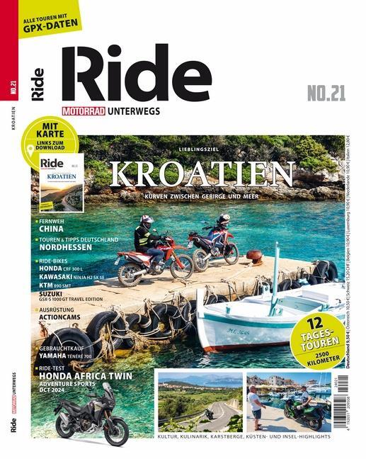 Cover: 9783613321908 | RIDE - Motorrad unterwegs, No. 21 | Kroatien | Taschenbuch | 150 S.