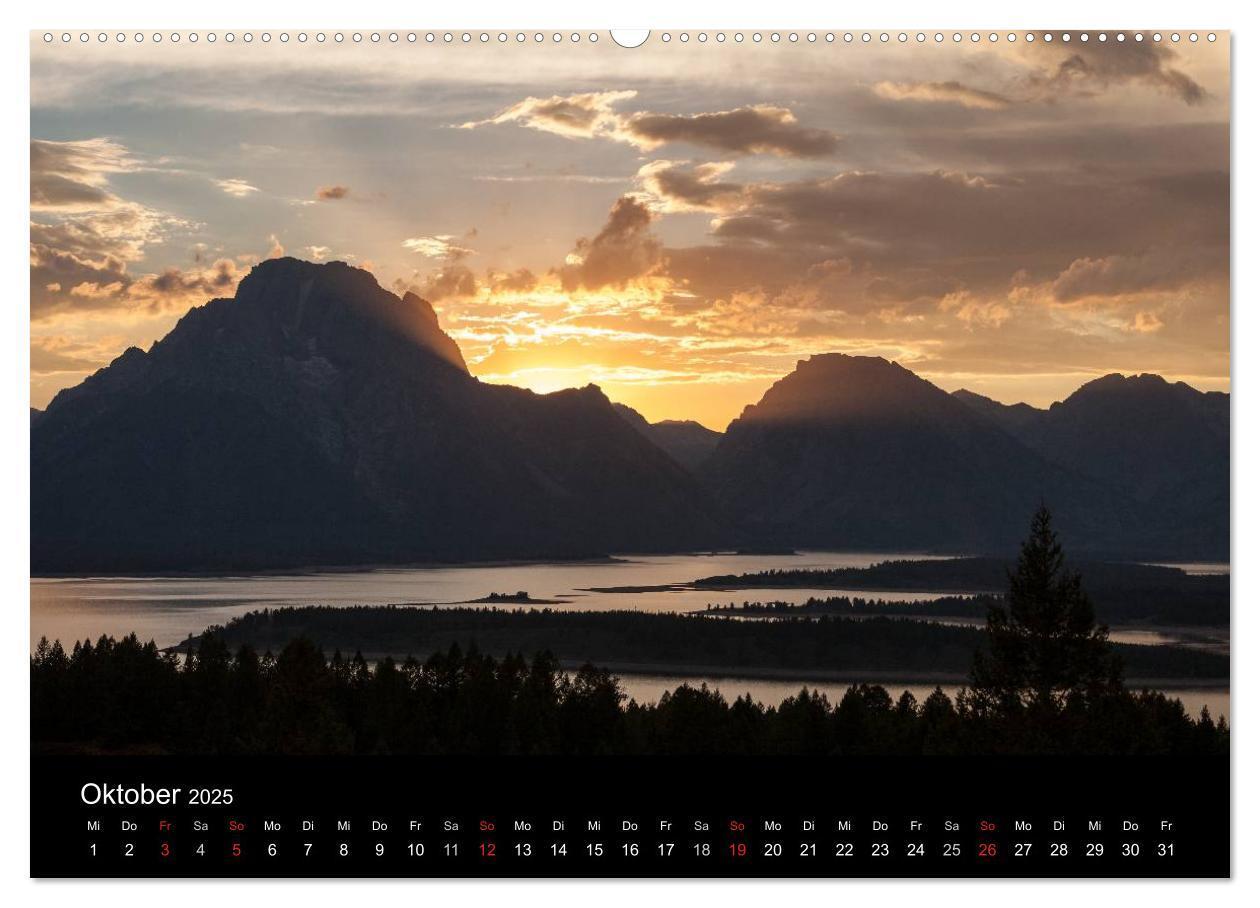 Bild: 9783435718955 | Wyoming &amp; South Dakota (Wandkalender 2025 DIN A2 quer), CALVENDO...