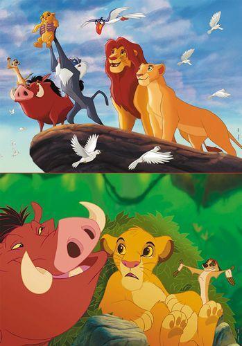 Bild: 8412668186293 | Educa - Disney - Der König der Löwen - Puzzle 2x48 Teile | Disney