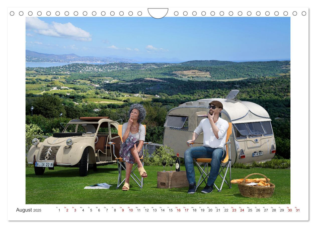 Bild: 9783435070114 | Vintage Caravaning (Wandkalender 2025 DIN A4 quer), CALVENDO...