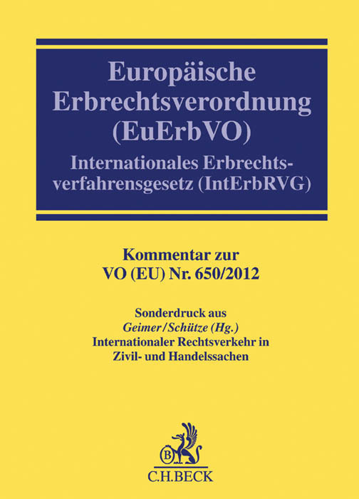 Cover: 9783406693465 | Europäische Erbrechtsverordnung (EuErbVO), Kommentar | Taschenbuch | X