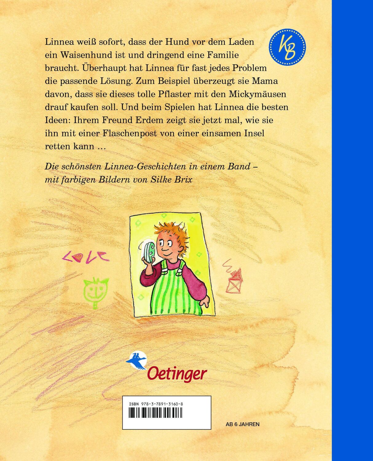 Rückseite: 9783789131608 | Linnea. Allerhand und mehr | Kirsten Boie | Buch | Linnea | 156 S.