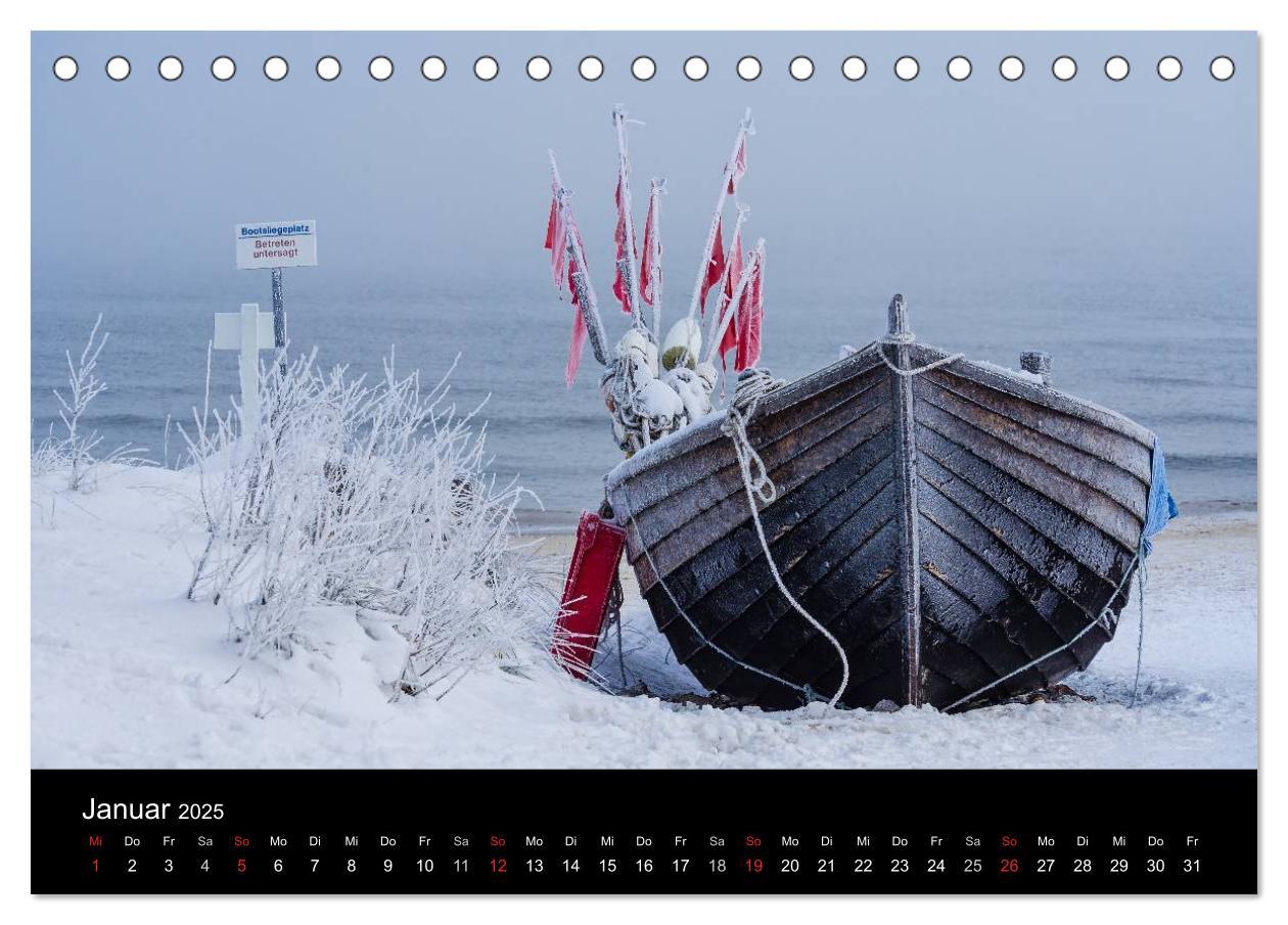 Bild: 9783435716791 | Unterwegs an der Küste der Ostsee (Tischkalender 2025 DIN A5 quer),...