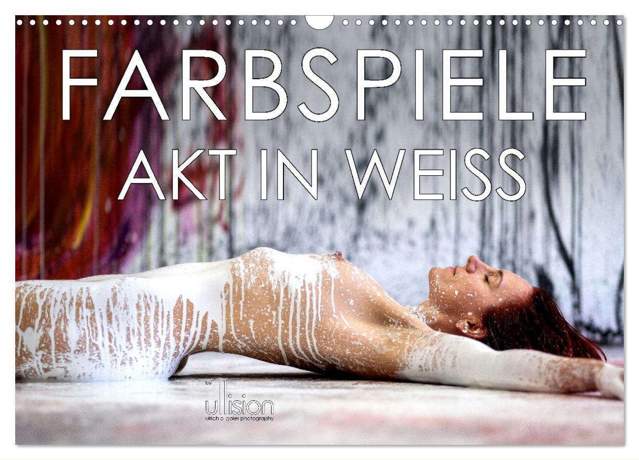 Cover: 9783675631250 | Farbspiele ¿ Akt in Weiß (Wandkalender 2024 DIN A3 quer), CALVENDO...