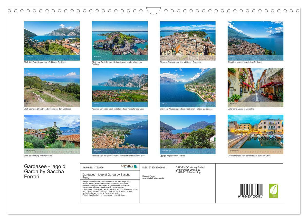 Bild: 9783435656011 | Gardasee - lago di Garda by Sascha Ferrari (Wandkalender 2025 DIN...