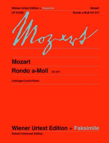 Cover: 9790500572824 | Rondo A Minor K 511 | Nach Autograph und Erstdruck. KV 511. Klavier.