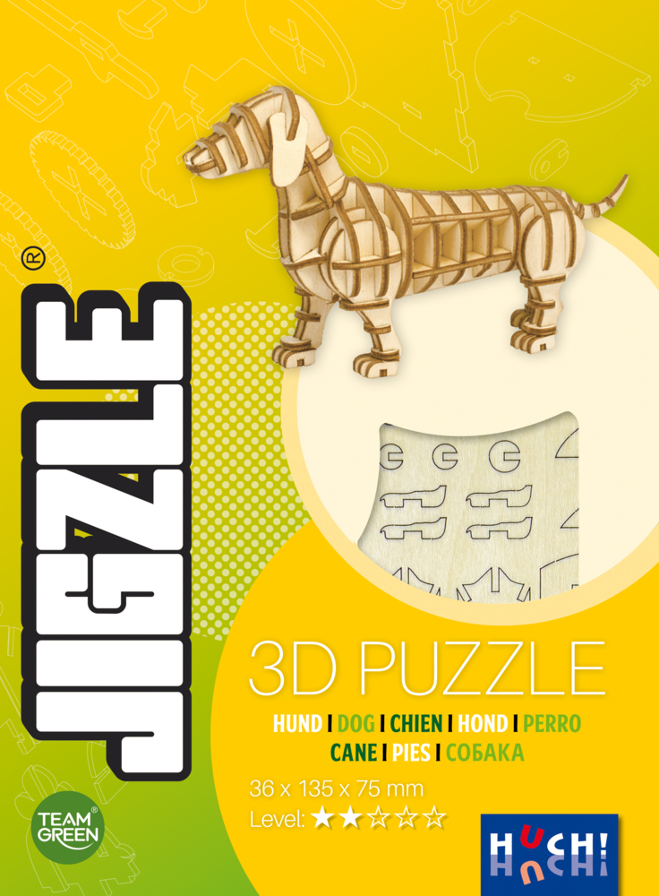 Cover: 4260071882233 | JIGZLE - Hund (Puzzle) | Team Green | Spiel | In Spielebox | 882233