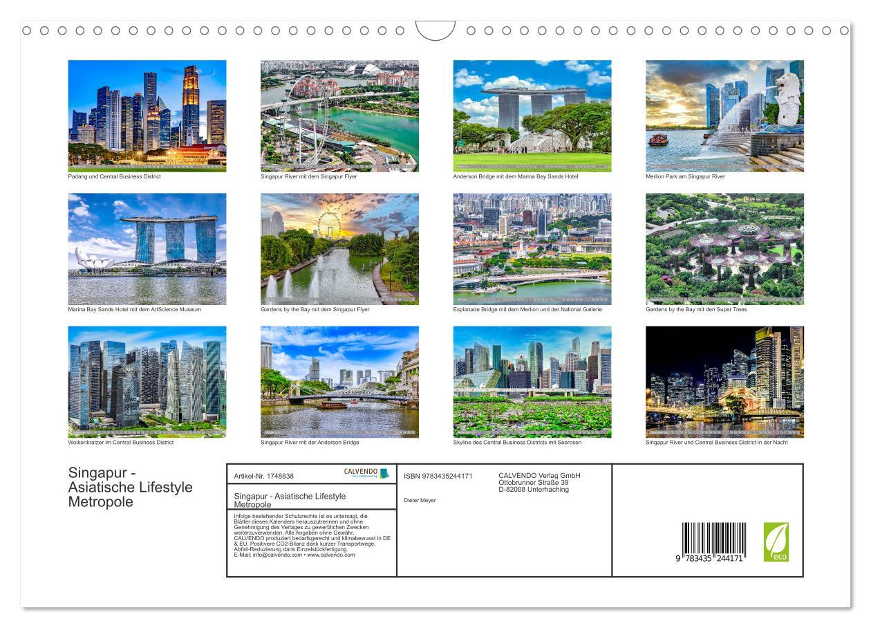 Bild: 9783435244171 | Singapur - Asiatische Lifestyle Metropole (Wandkalender 2025 DIN A3...