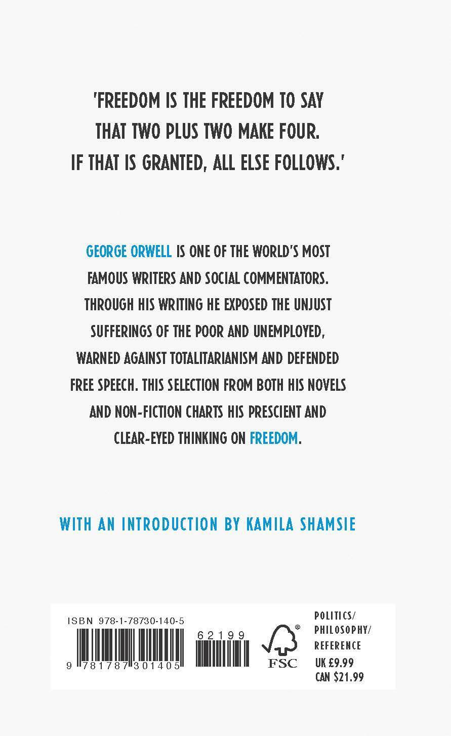 Rückseite: 9781787301405 | Orwell on Freedom | George Orwell | Buch | Englisch | 2018