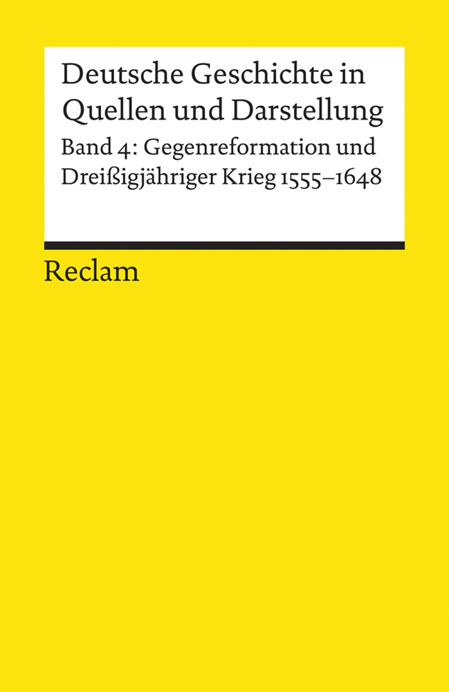 Cover: 9783150170045 | Deutsche Geschichte in Quellen und Darstellung. Bd.4 | Taschenbuch