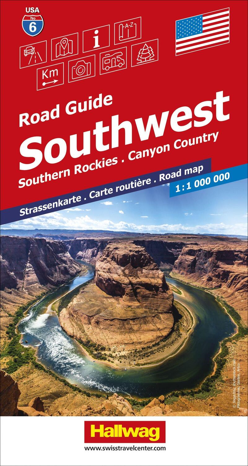 Cover: 9783828310520 | Southwest, Southern Rockies, Canyon Country Strassenkarte 1:1 Mio,...