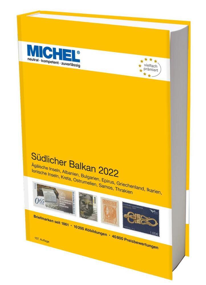 Cover: 9783954023875 | Südlicher Balkan 2022 | Europa Teil 7 | MICHEL-Redaktion | Buch | 2022