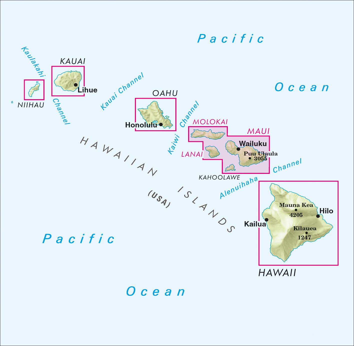 Rückseite: 9783865745477 | Nelles Map Hawaii: Maui Moloka Lanai 1 : 150 000 | (Land-)Karte | 2016