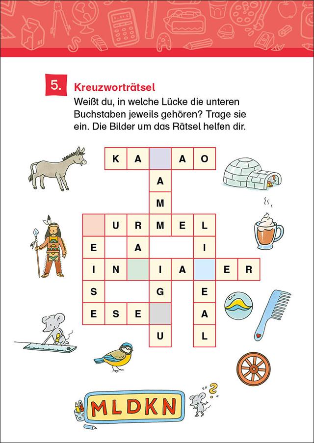 Bild: 9783743212404 | 66 Kreuzworträtsel für Erstleser - 1. Klasse (Blau) | Erstlesebücher