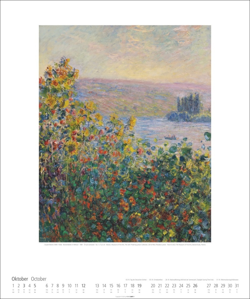 Bild: 9783839900185 | Claude Monet Im Garten Kalender 2025 - Im Garten | Claude Monet | 2025