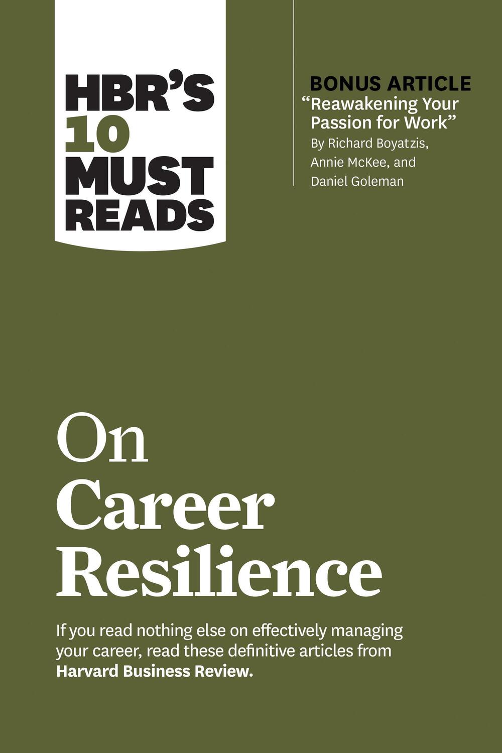 Cover: 9781647820596 | HBR's 10 Must Reads on Career Resilience (with bonus article...
