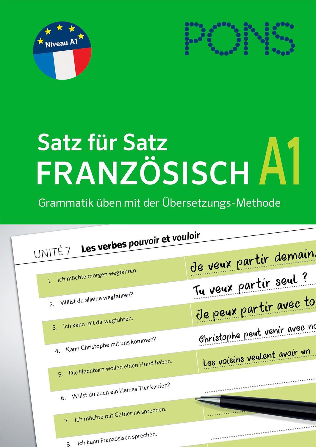 Cover: 9783125621626 | PONS Satz für Satz Französisch A1 | Taschenbuch | Deutsch | 2019