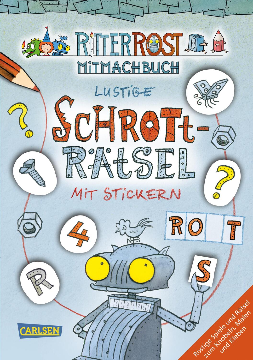 Cover: 9783219118544 | Ritter Rost: Lustige Schrott-Rätsel mit Stickern | Jörg Hilbert | 2019