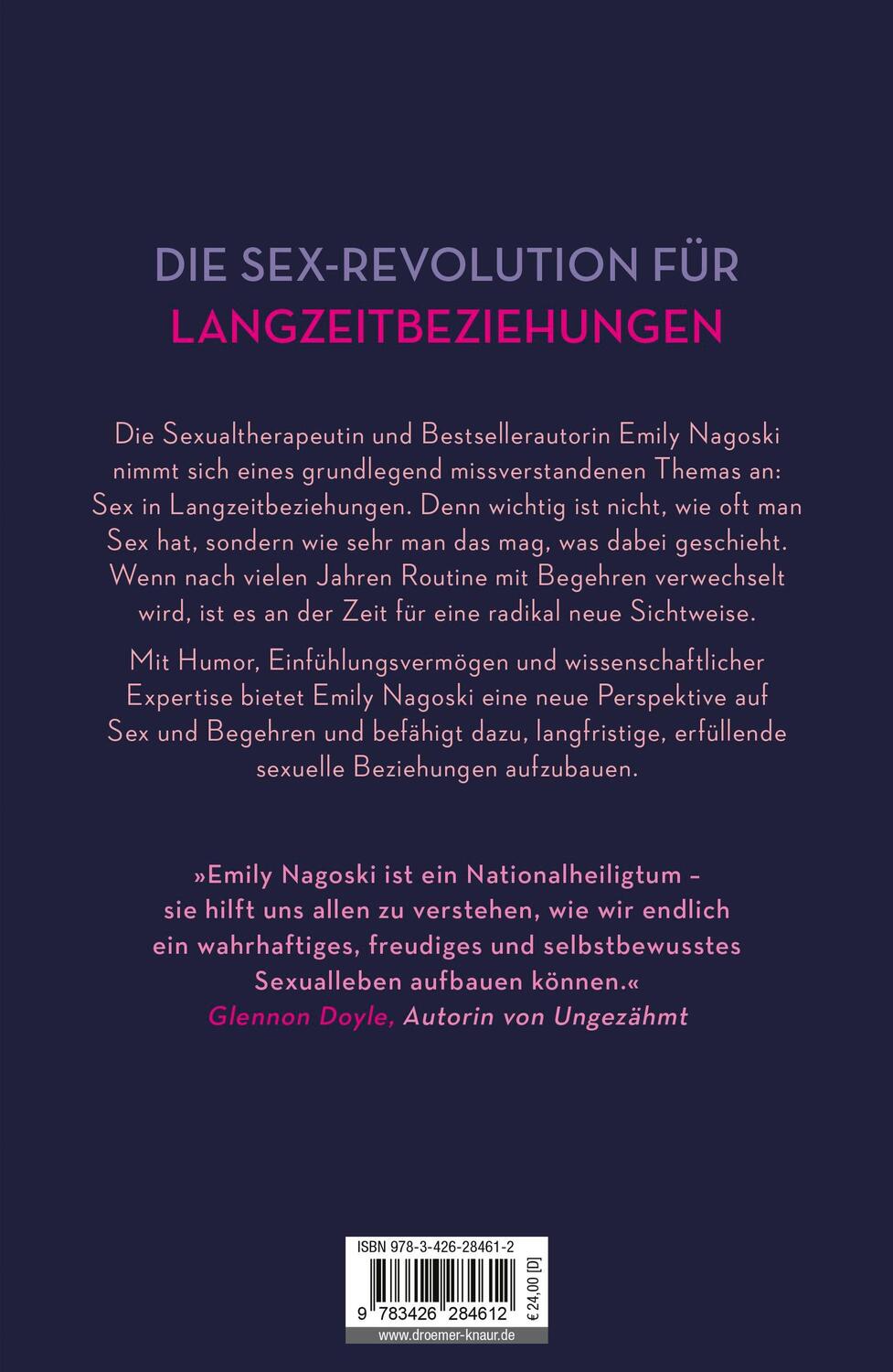 Rückseite: 9783426284612 | Kommt zusammen! | Emily Nagoski | Buch | 416 S. | Deutsch | 2024