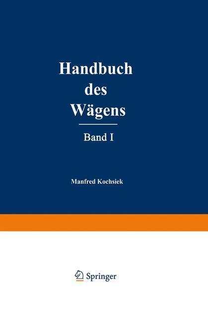 Cover: 9783322905741 | Handbuch des Wägens | Manfred Kochsiek | Taschenbuch | Paperback