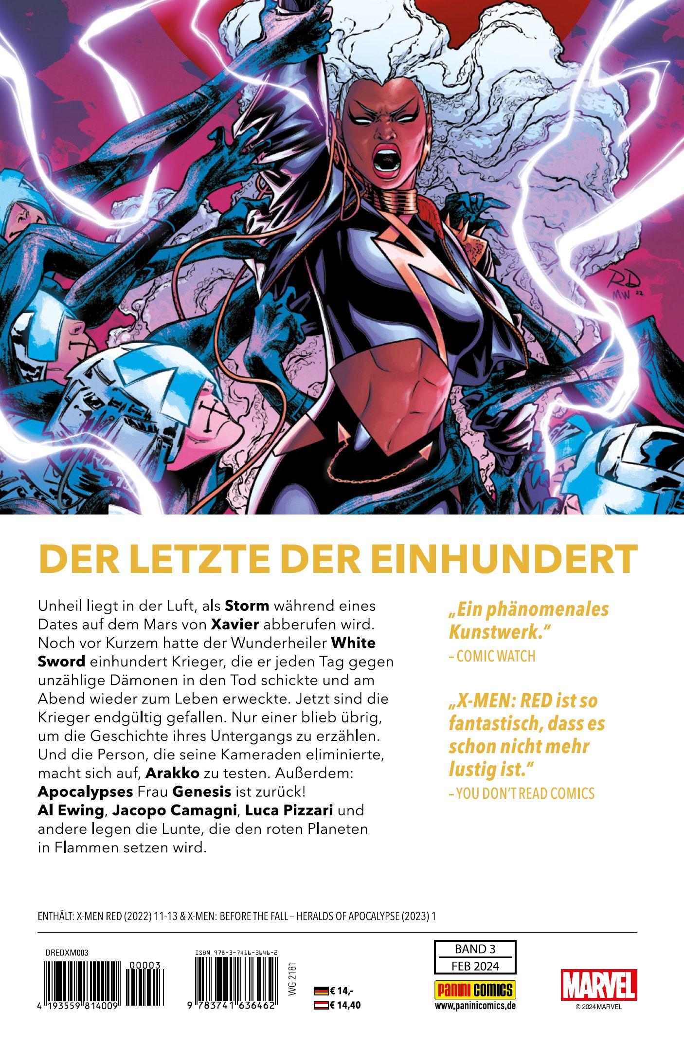 Rückseite: 9783741636462 | X-Men: Red | Bd. 3: Aufruhr im großen Ring | Al Ewing (u. a.) | Buch