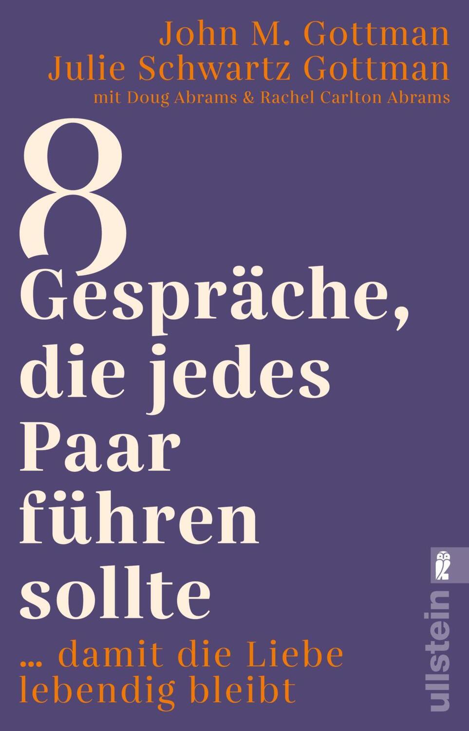 Cover: 9783548068312 | 8 Gespräche, die jedes Paar führen sollte ... | Gottman (u. a.) | Buch