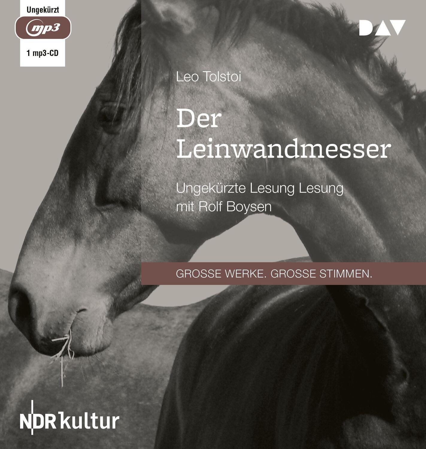 Cover: 9783742425096 | Der Leinwandmesser | Ungekürzte Lesung mit Rolf Boysen (1 mp3-CD)