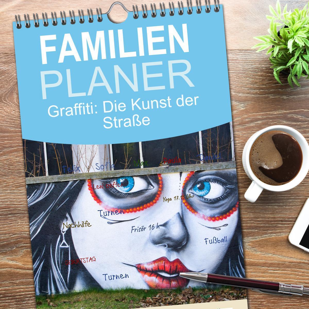 Bild: 9783457103111 | Familienplaner 2025 - Graffiti: Die Kunst der Straße mit 5 Spalten...