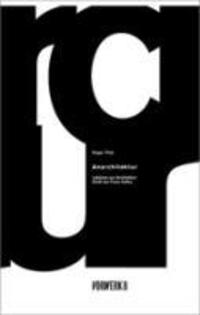 Cover: 9783930916818 | Anarchitektur | Lektüren zur Architektur-Kritik bei Franz Kafka | Buch