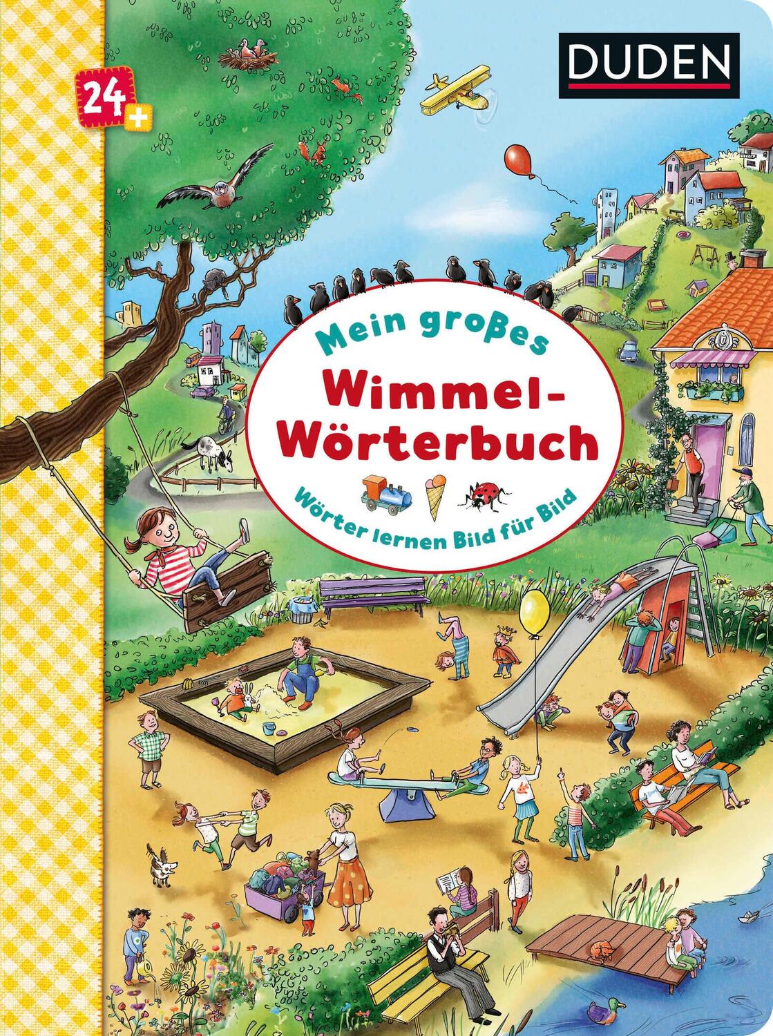 Cover: 9783737334839 | Duden 24+: Mein großes Wimmel-Wörterbuch | Wörter lernen Bild für Bild