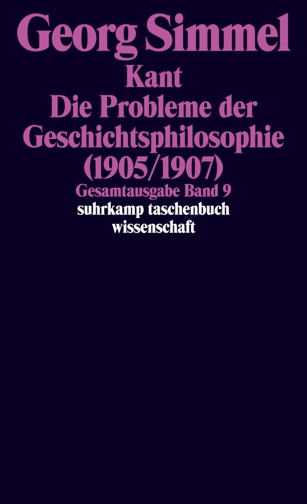 Cover: 9783518284094 | Gesamtausgabe in 24 Bänden | Georg Simmel | Taschenbuch | 485 S.