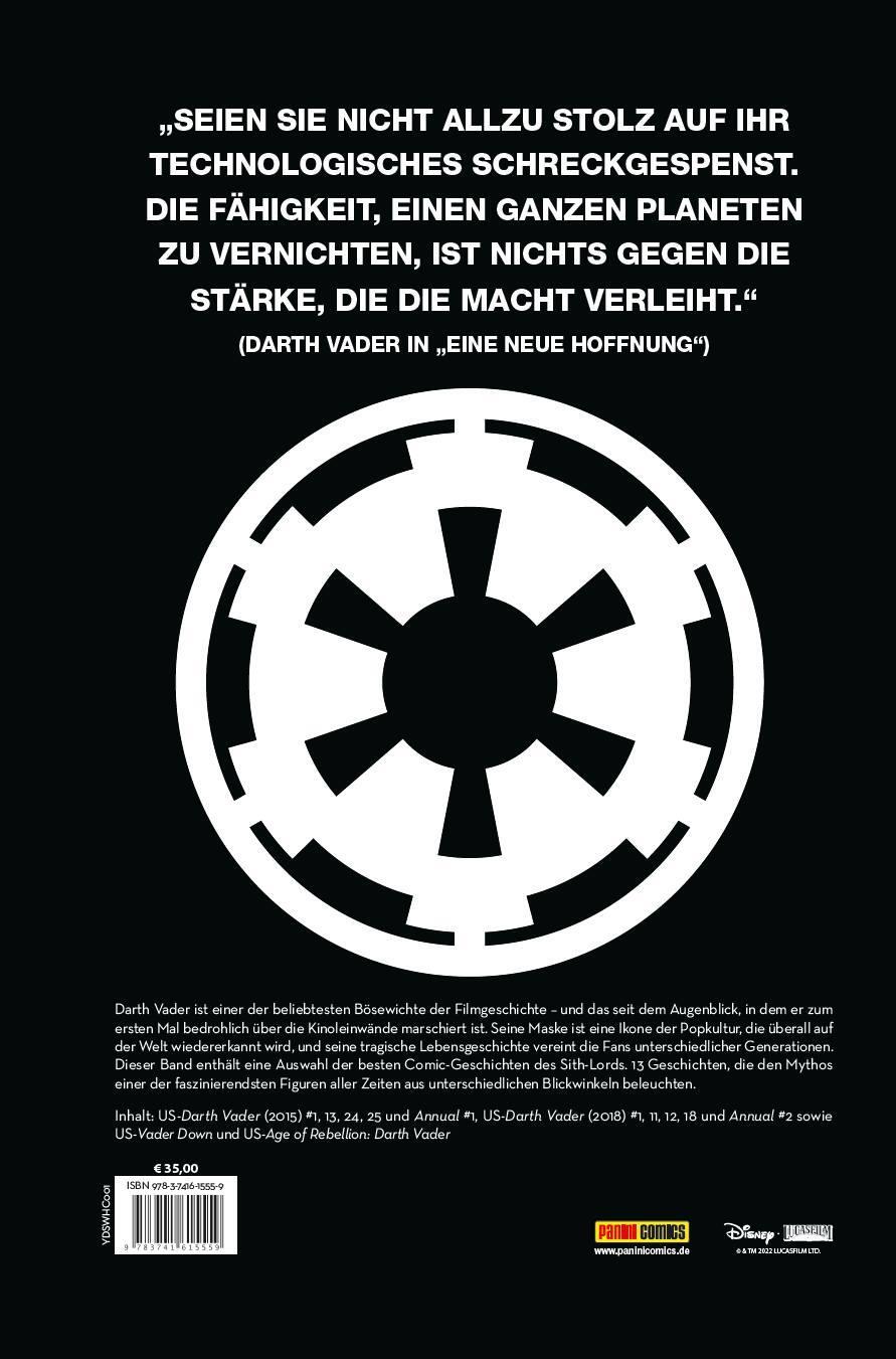 Rückseite: 9783741615559 | Star Wars: Darth Vader Anthologie | Charles Soule (u. a.) | Buch