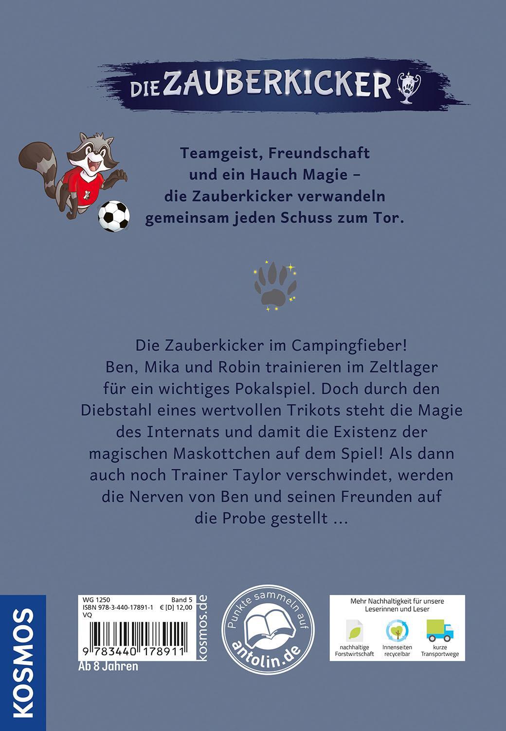 Rückseite: 9783440178911 | Die Zauberkicker, 5, Schattenspiel | Benjamin Schreuder | Buch | 2024