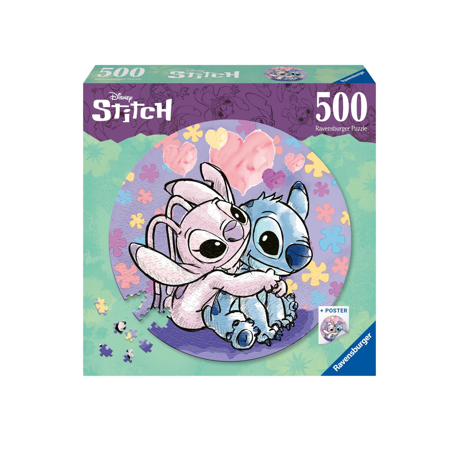 Cover: 4005556175819 | Ravensburger Puzzle 17581 - Stitch - 500 Teile Rundpuzzle für...