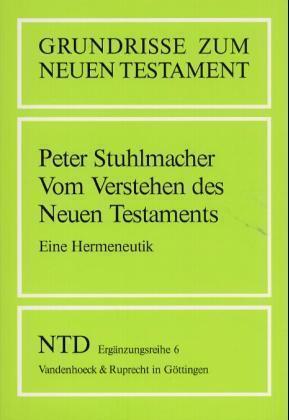 Cover: 9783525513668 | Vom Verstehen des Neuen Testaments | Peter Stuhlmacher | Taschenbuch
