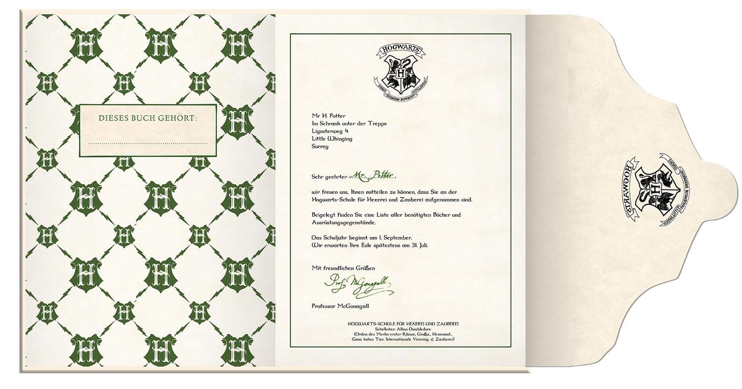 Bild: 4026898004155 | Harry Potter: Notizbuch Hogwarts-Aufnahmebrief | Notizbücher | 192 S.