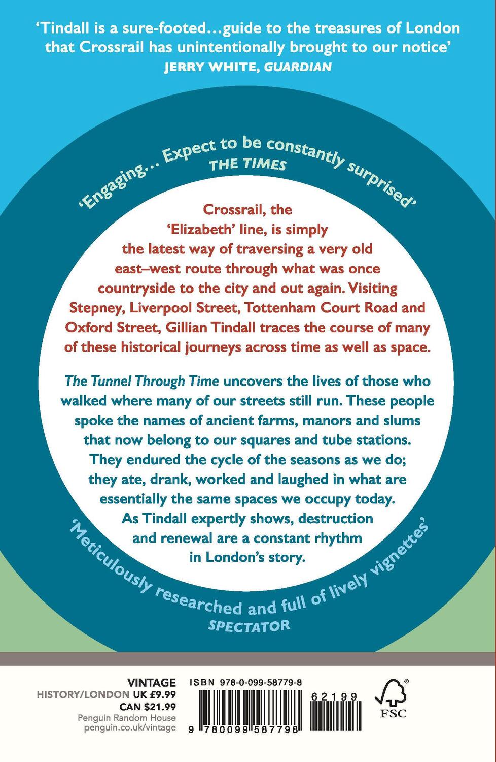 Rückseite: 9780099587798 | The Tunnel Through Time | Gillian Tindall | Taschenbuch | Englisch