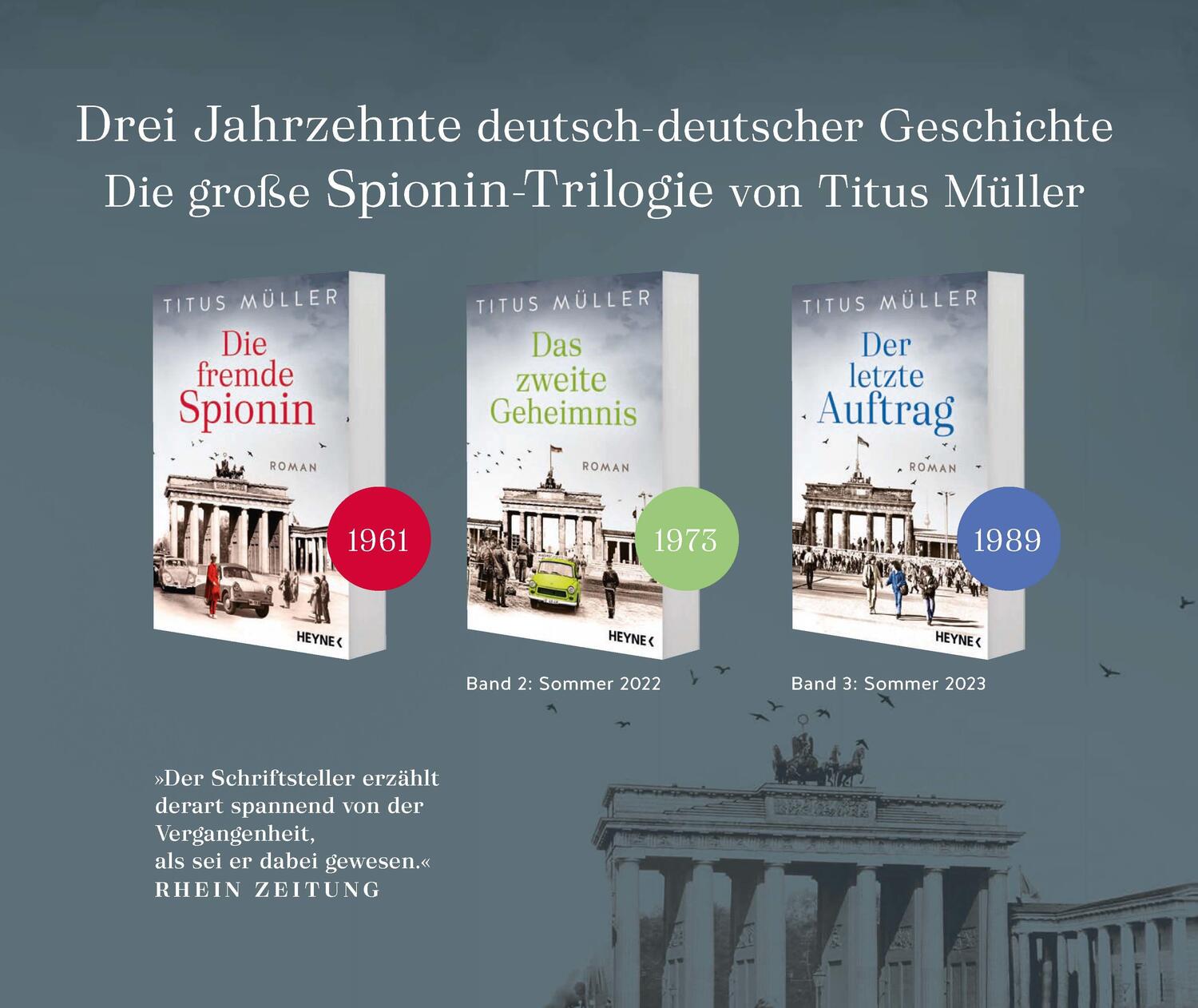 Bild: 9783453441255 | Die fremde Spionin | Roman | Titus Müller | Taschenbuch | Deutsch